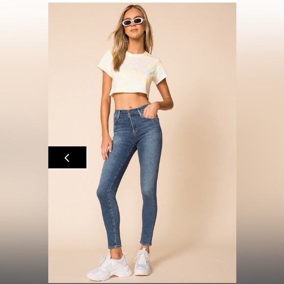 AGOLDE Sophie Mid Rise Ankle Skinny Blue Jeans Size 25 - Picture 1 of 9